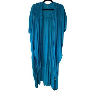FP One Turquoise High Low Kimono